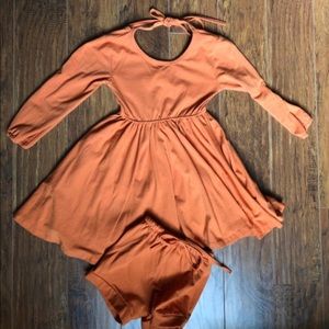 💗SOLD💗Boutique Dress~ beautiful pumpkin color 4T